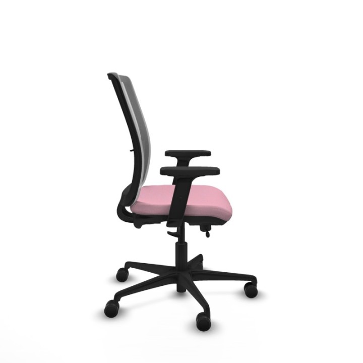 Haches traslack malla gris bali rosa brazos 2D base nailon ruedas 65mm nailon