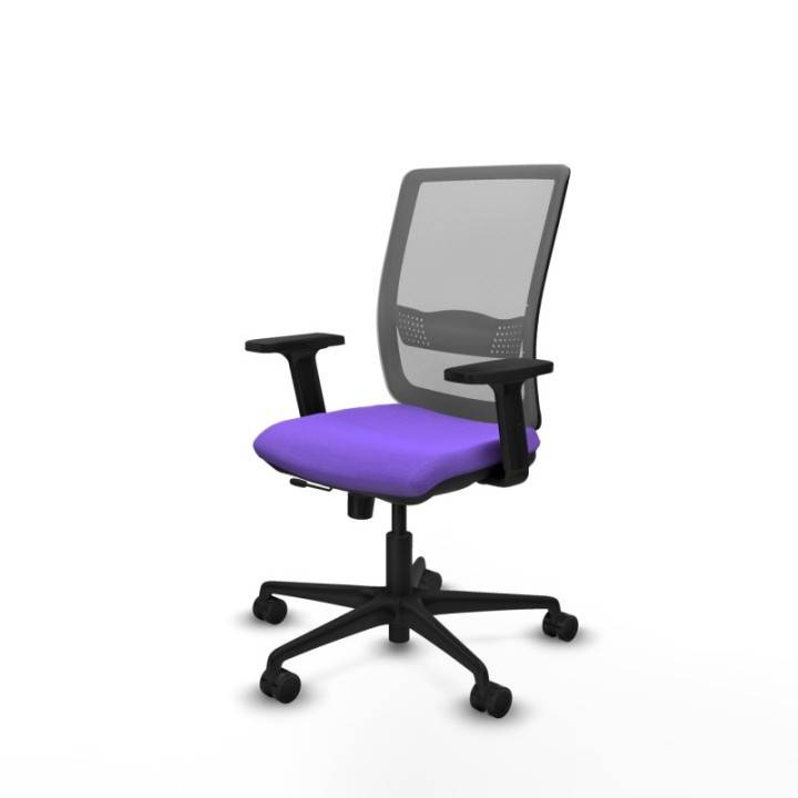 Haches traslack malla gris bali lila brazos 2D base nailon ruedas 65mm nailon