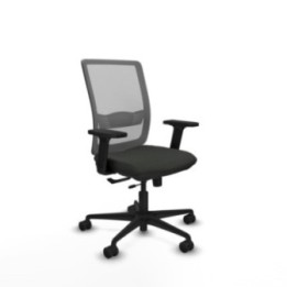 Haches traslack malla gris bali negro brazos 2D base nailon ruedas 65mm nailon