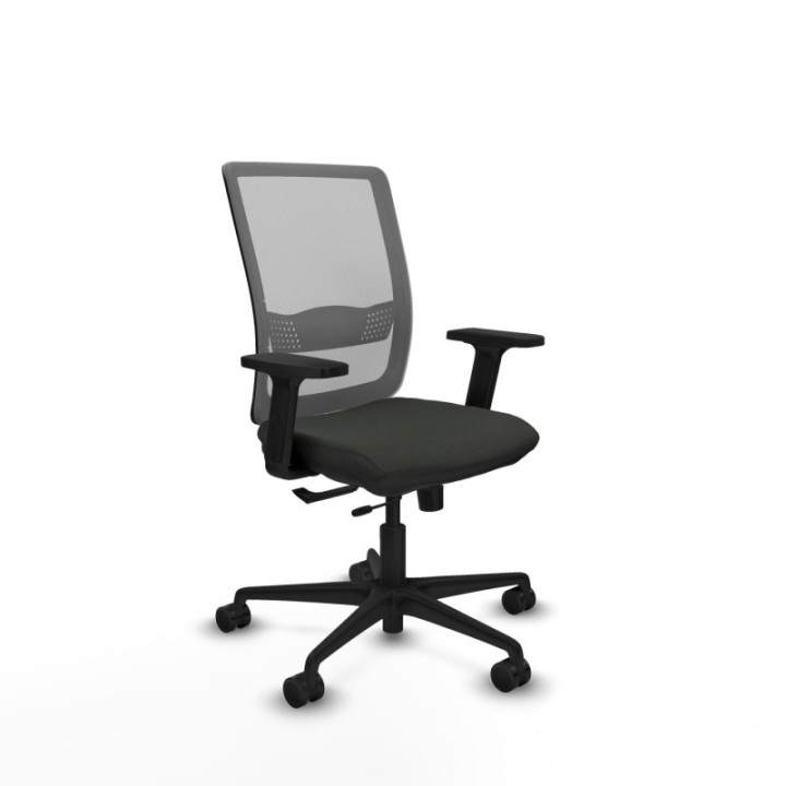 Haches traslack malla gris bali negro brazos 2D base nailon ruedas 65mm nailon