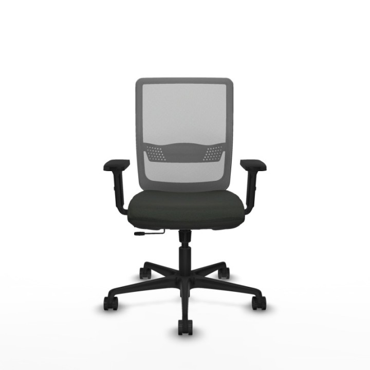 Haches traslack malla gris bali negro brazos 2D base nailon ruedas 65mm nailon