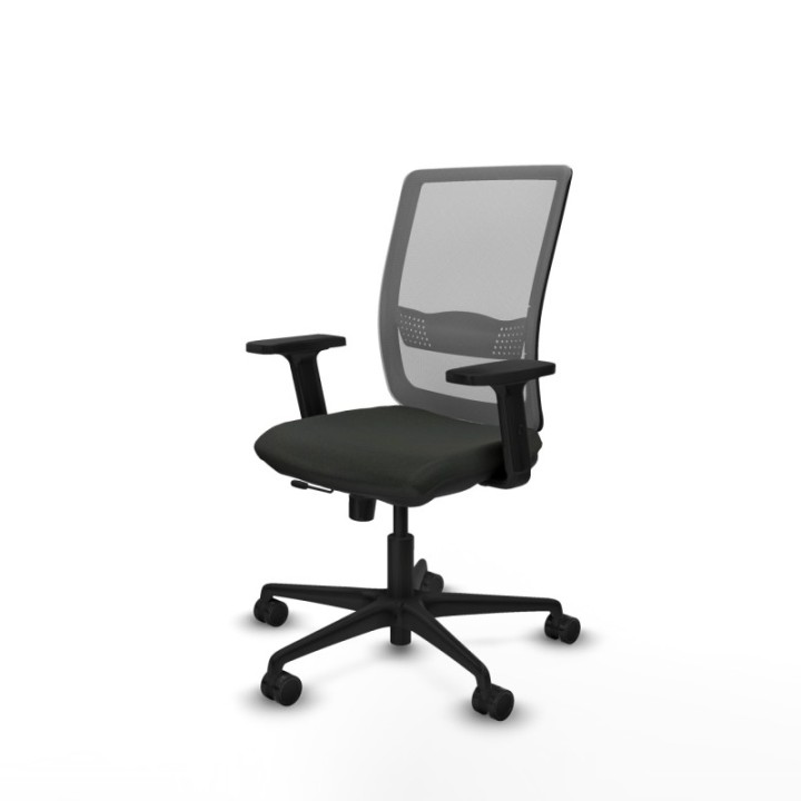 Haches traslack malla gris bali negro brazos 2D base nailon ruedas 65mm nailon