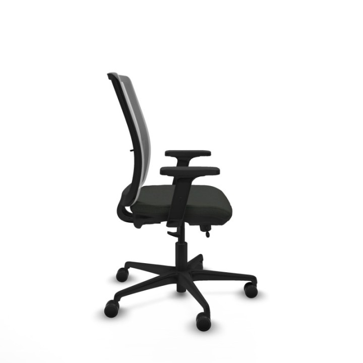 Haches traslack malla gris bali negro brazos 2D base nailon ruedas 65mm nailon