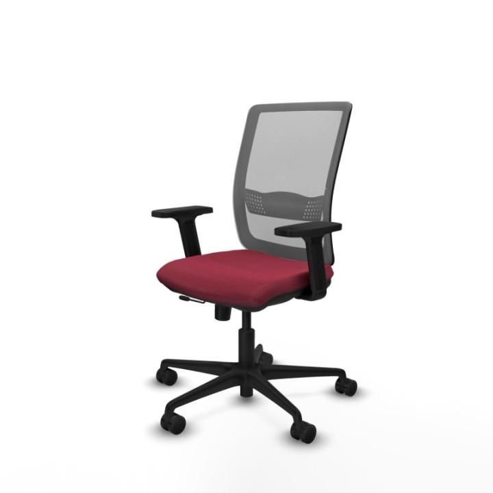 Haches traslack malla gris bali granate brazos 2D base nailon ruedas 65mm nailon