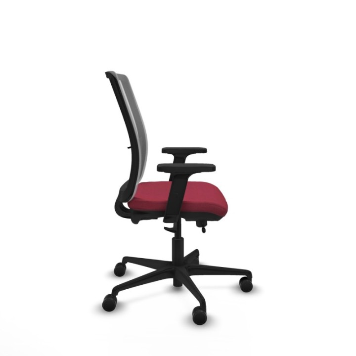 Haches traslack malla gris bali granate brazos 2D base nailon ruedas 65mm nailon