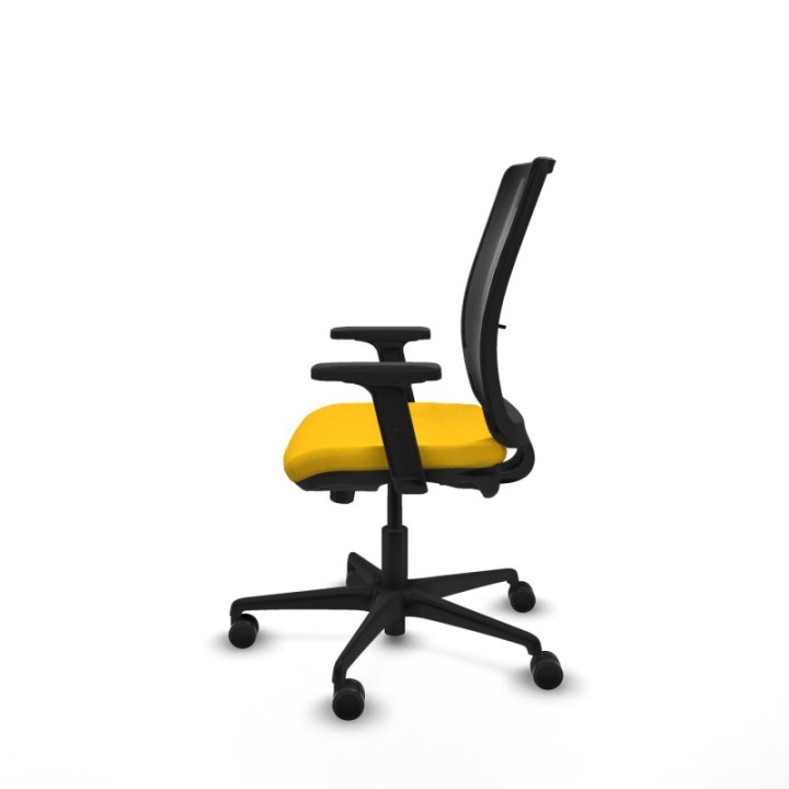 Haches traslack malla negra bali amarillo brazos 2D base nailon ruedas 65mm nailon