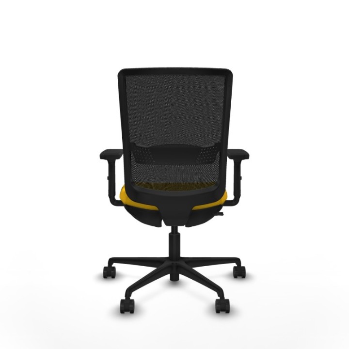 Haches traslack malla negra bali amarillo brazos 2D base nailon ruedas 65mm nailon