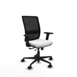 Haches traslack malla negra bali blanco brazos 2D base nailon ruedas 65mm nailon