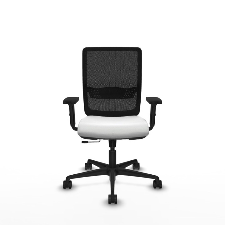 Haches traslack malla negra bali blanco brazos 2D base nailon ruedas 65mm nailon