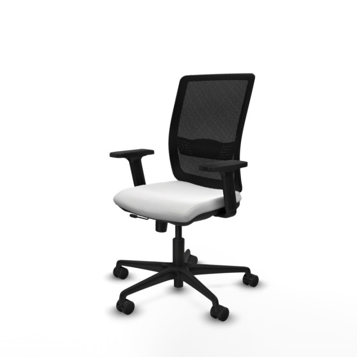 Haches traslack malla negra bali blanco brazos 2D base nailon ruedas 65mm nailon