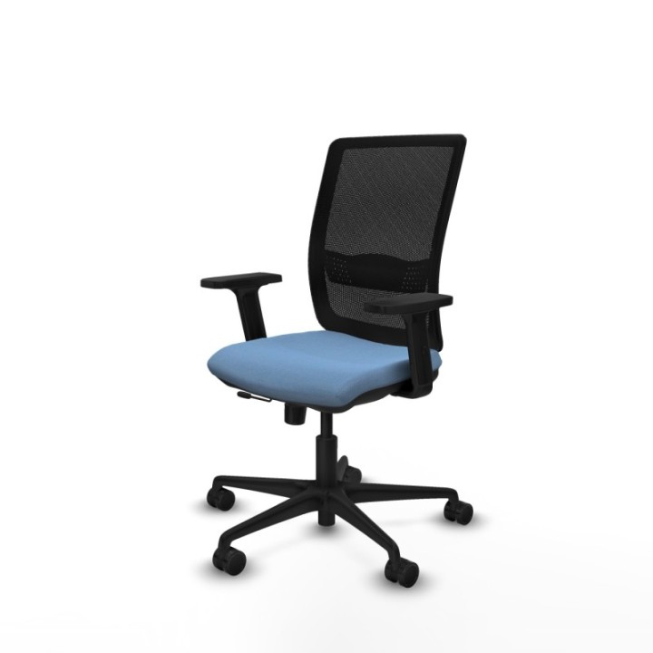 Haches traslack malla negra bali azul cielo brazos 2D base nailon ruedas 65mm nailon