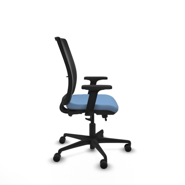 Haches traslack malla negra bali azul cielo brazos 2D base nailon ruedas 65mm nailon