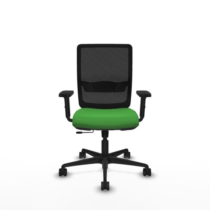 Haches traslack malla negra bali verde brazos 2D base nailon ruedas 65mm nailon