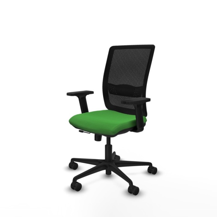 Haches traslack malla negra bali verde brazos 2D base nailon ruedas 65mm nailon