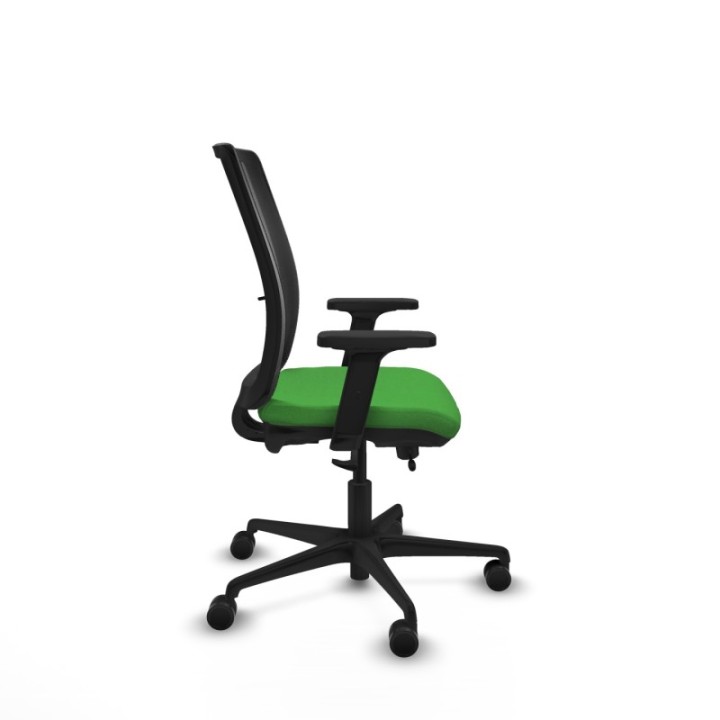 Haches traslack malla negra bali verde brazos 2D base nailon ruedas 65mm nailon