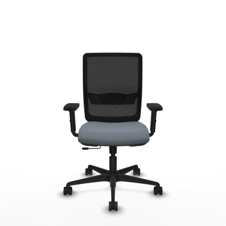 Haches traslack malla negra bali gris brazos 2D base nailon ruedas 65mm nailon