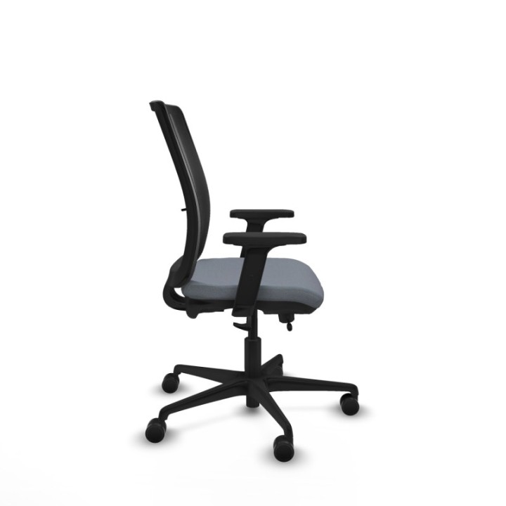 Haches traslack malla negra bali gris brazos 2D base nailon ruedas 65mm nailon