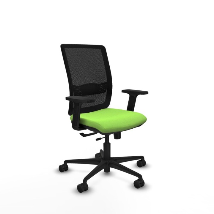 Haches traslack malla negra bali pistacho brazos 2D base nailon ruedas 65mm nailon