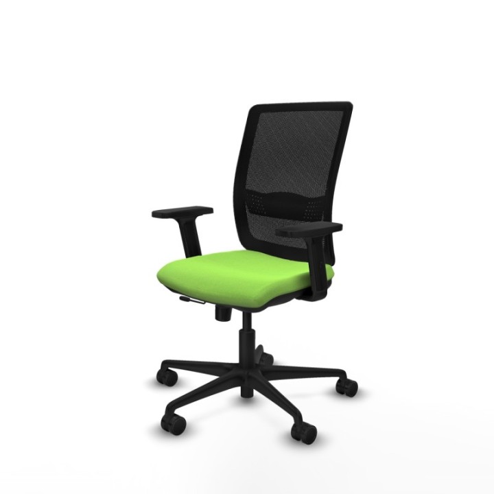 Haches traslack malla negra bali pistacho brazos 2D base nailon ruedas 65mm nailon