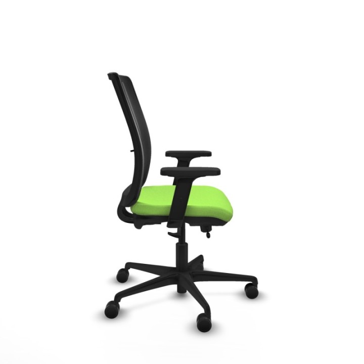 Haches traslack malla negra bali pistacho brazos 2D base nailon ruedas 65mm nailon