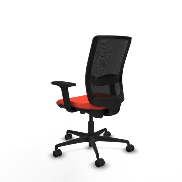 Haches traslack malla negra bali naranja oscuro brazos 2D base nailon ruedas 65mm nailon