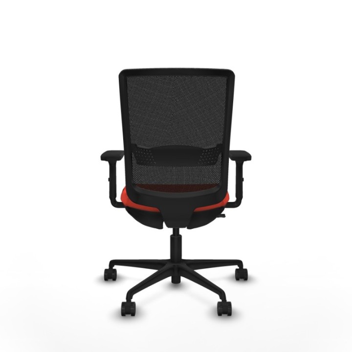 Haches traslack malla negra bali naranja oscuro brazos 2D base nailon ruedas 65mm nailon