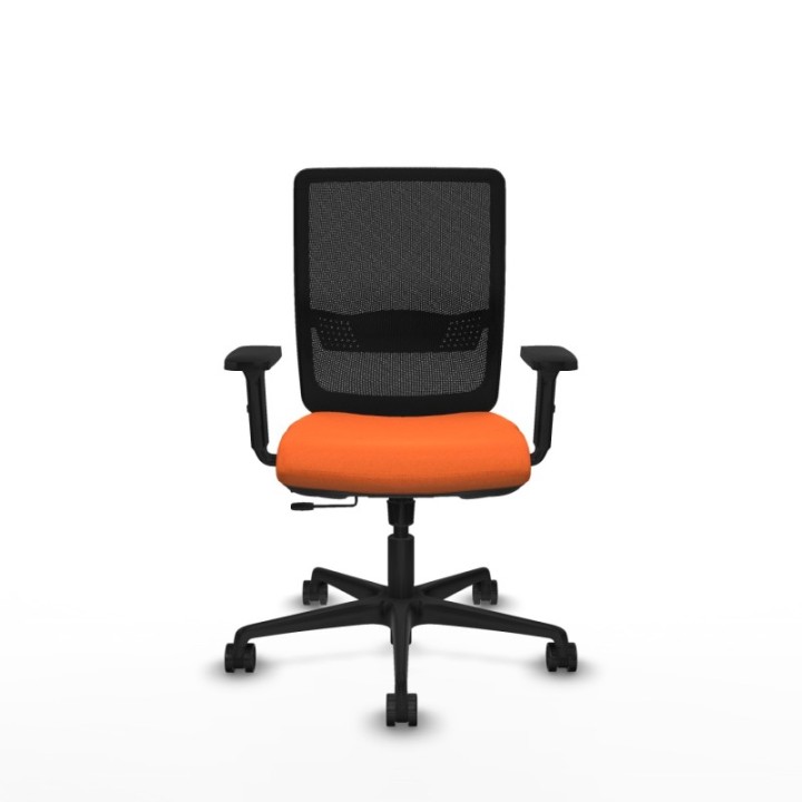 Haches traslack malla negra bali naranja brazos 2D base nailon ruedas 65mm nailon