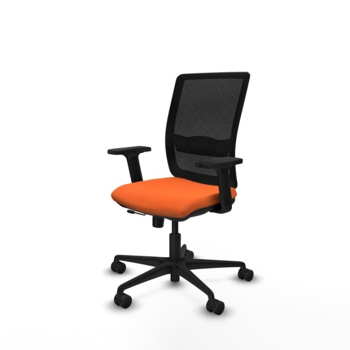 Haches traslack malla negra bali naranja brazos 2D base nailon ruedas 65mm nailon