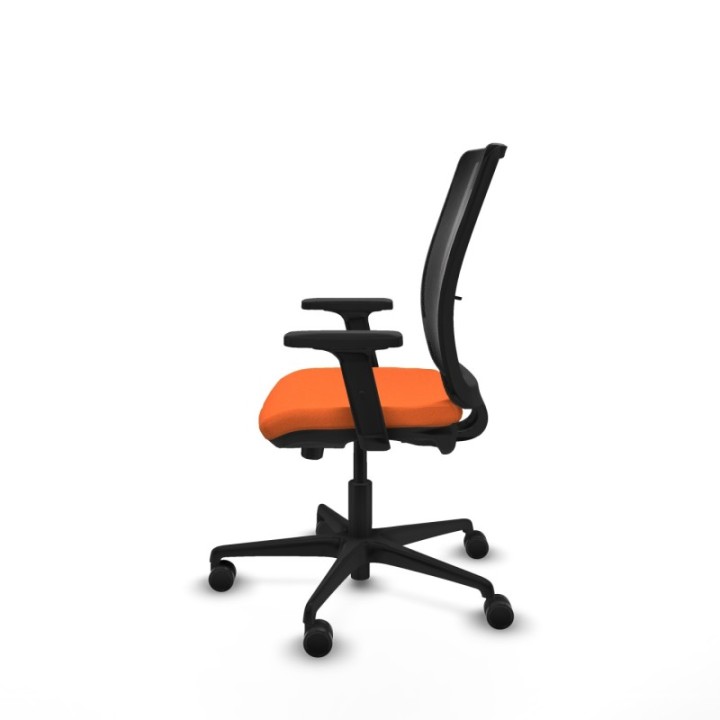 Haches traslack malla negra bali naranja brazos 2D base nailon ruedas 65mm nailon