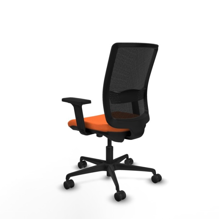 Haches traslack malla negra bali naranja brazos 2D base nailon ruedas 65mm nailon