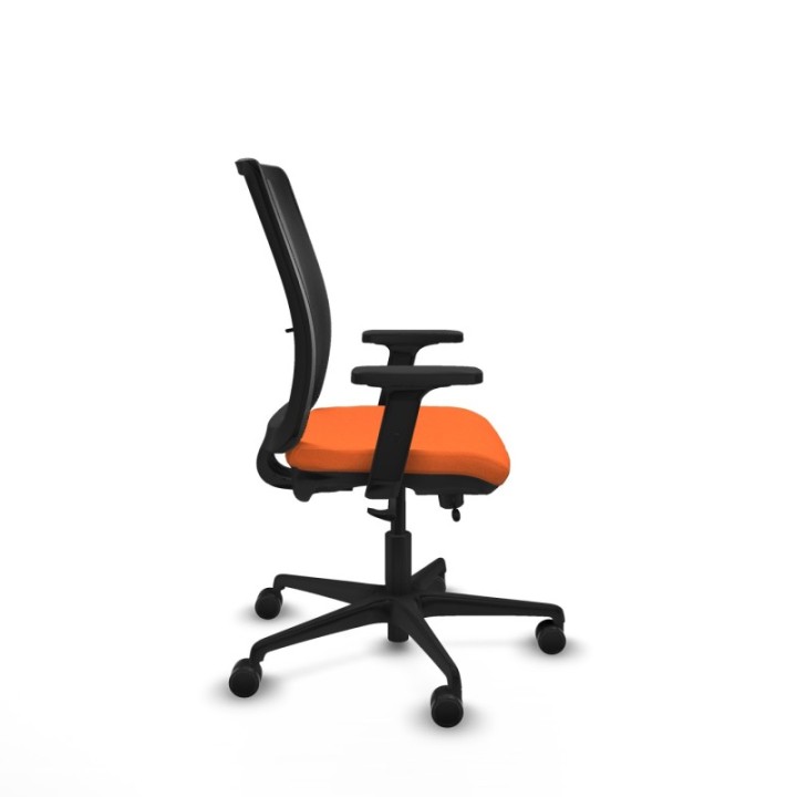 Haches traslack malla negra bali naranja brazos 2D base nailon ruedas 65mm nailon