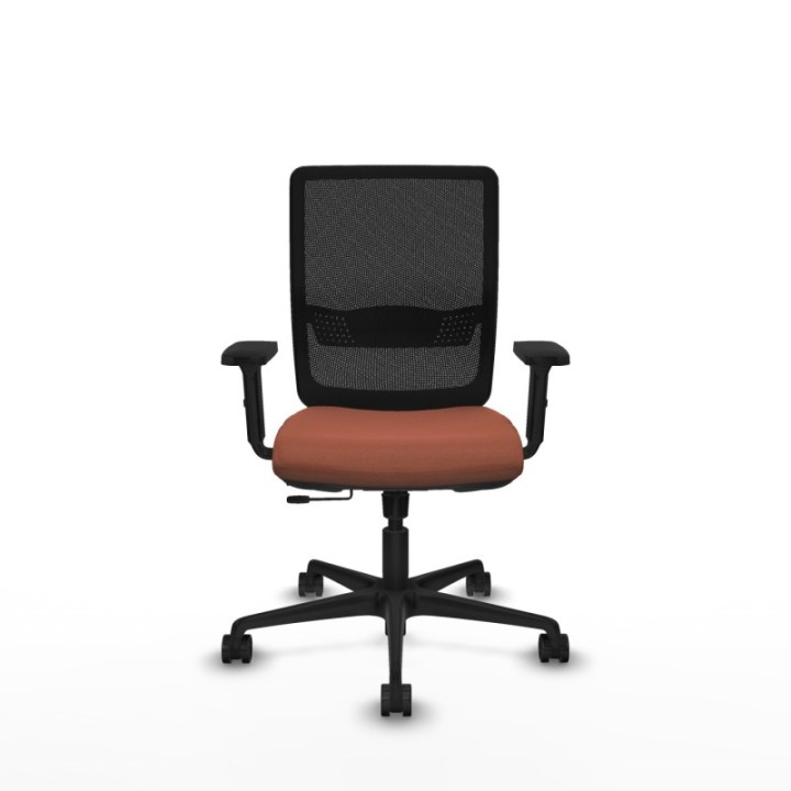 Haches traslack malla negra bali marrón brazos 2D base nailon ruedas 65mm nailon