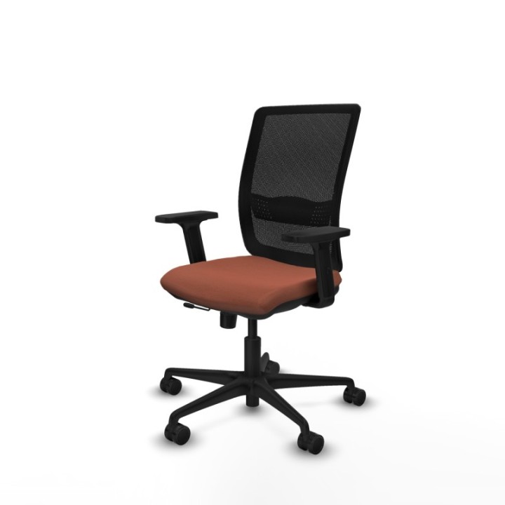 Haches traslack malla negra bali marrón brazos 2D base nailon ruedas 65mm nailon