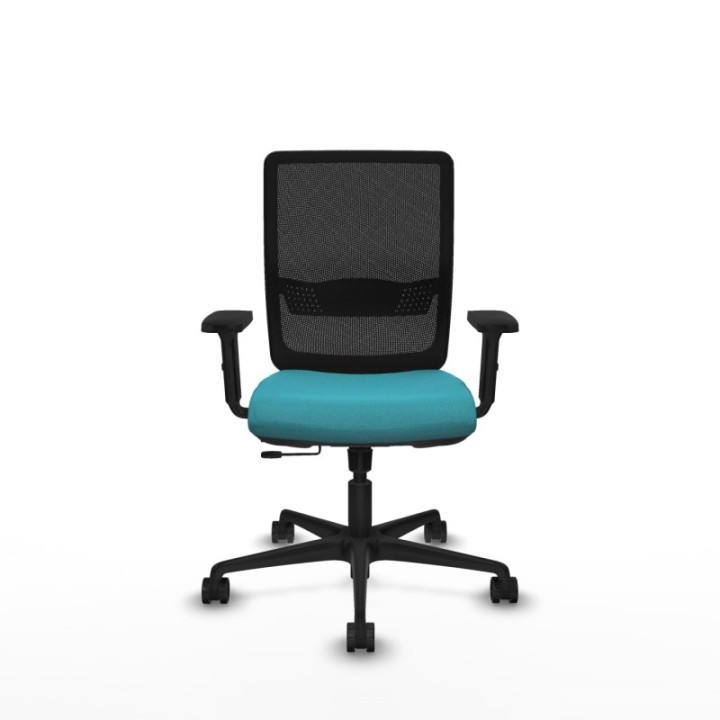 Haches traslack malla negra bali turquesa brazos 2D base nailon ruedas 65mm nailon