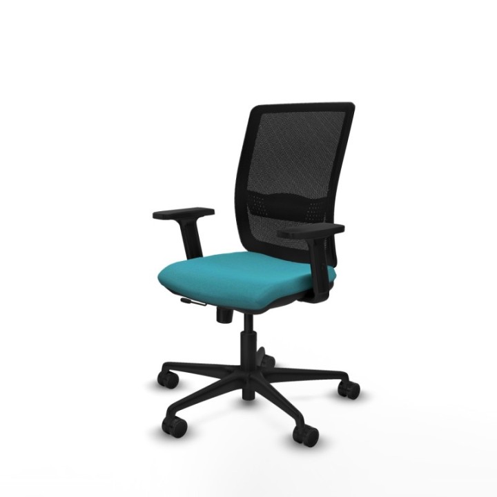 Haches traslack malla negra bali turquesa brazos 2D base nailon ruedas 65mm nailon