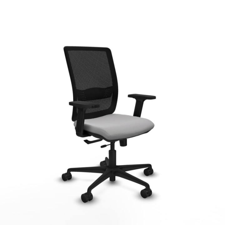 Haches traslack malla negra bali gris claro brazos 2D base nailon ruedas 65mm nailon