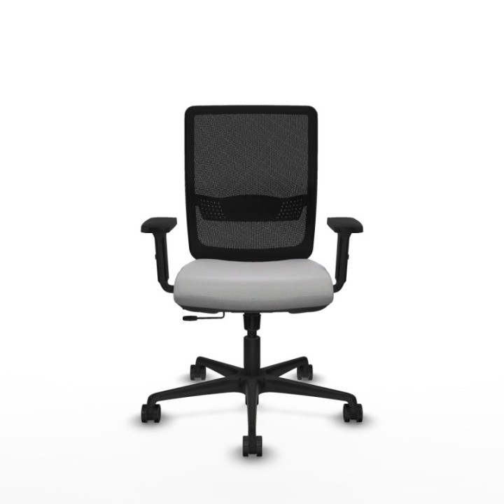 Haches traslack malla negra bali gris claro brazos 2D base nailon ruedas 65mm nailon