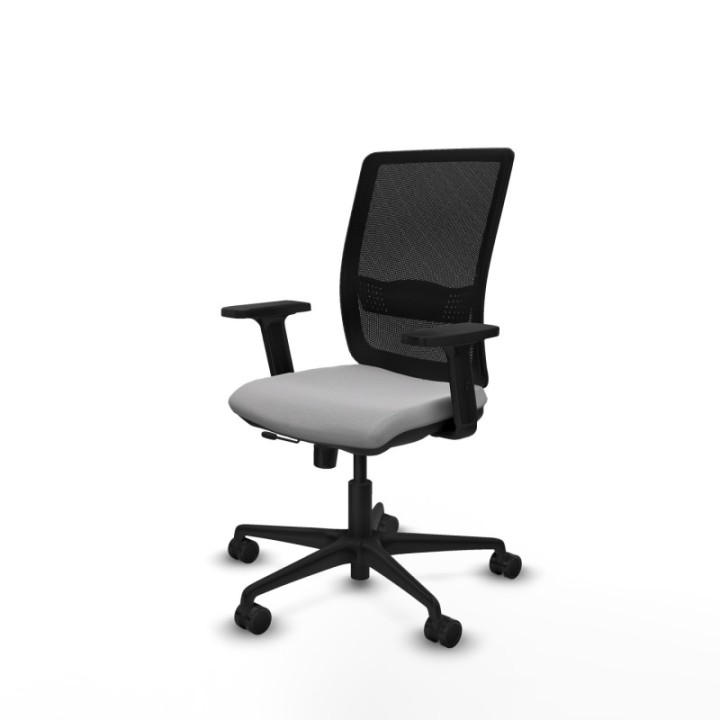 Haches traslack malla negra bali gris claro brazos 2D base nailon ruedas 65mm nailon