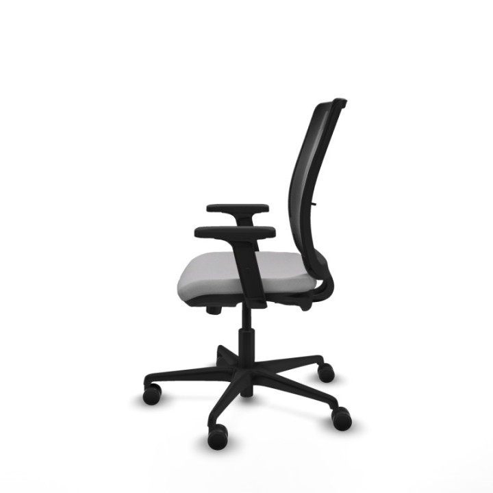 Haches traslack malla negra bali gris claro brazos 2D base nailon ruedas 65mm nailon