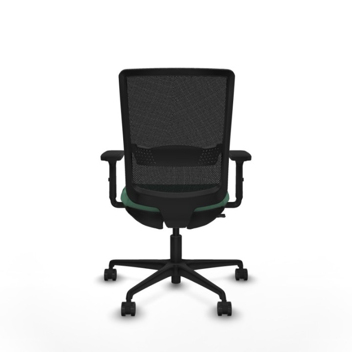 Haches traslack malla negra bali verde esmeralda brazos 2D base nailon ruedas 65mm nailon