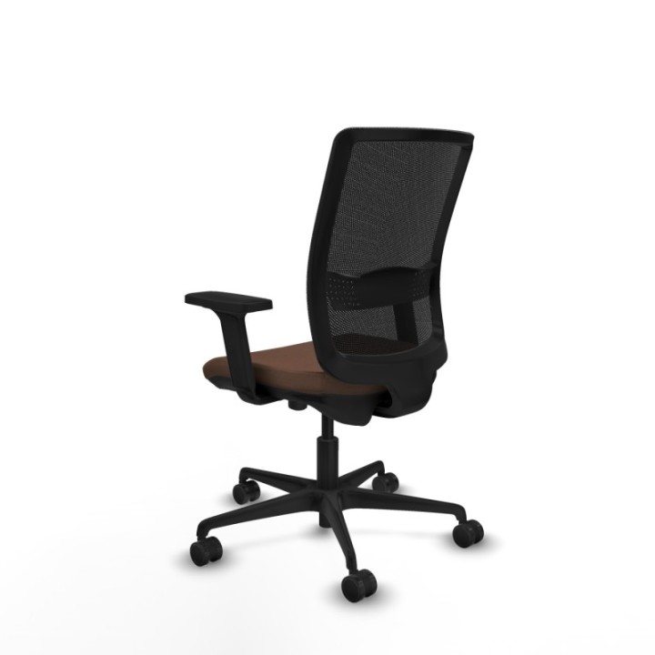 Haches traslack malla negra bali marrón oscuro brazos 2D base nailon ruedas 65mm nailon