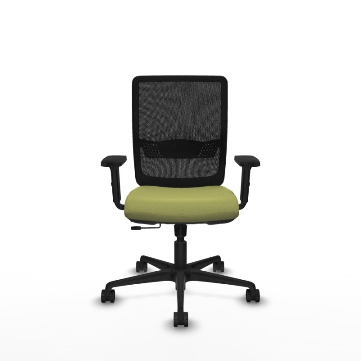 Haches traslack malla negra bali verde oliva brazos 2D base nailon ruedas 65mm nailon