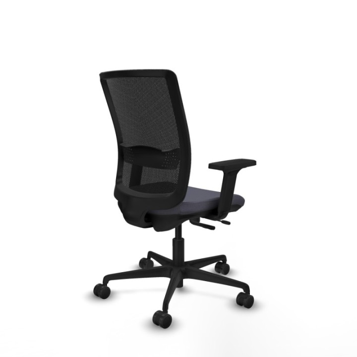 Haches traslack malla negra bali gris oscuro brazos 2D base nailon ruedas 65mm nailon