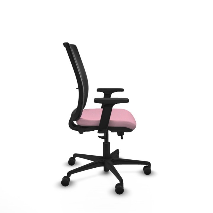 Haches traslack malla negra bali rosa brazos 2D base nailon ruedas 65mm nailon