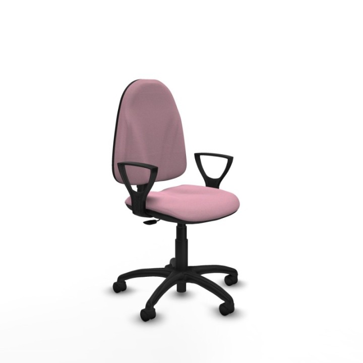 Algarra CP bali rosa brazos fijos base poliamida ruedas nailon 50mm