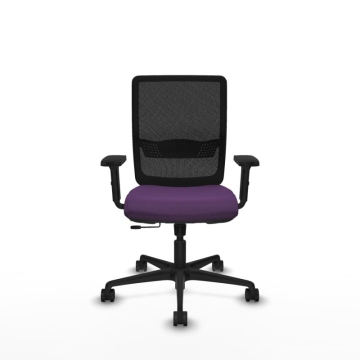 Haches traslack malla negra bali morado brazos 2D base nailon ruedas 65mm nailon