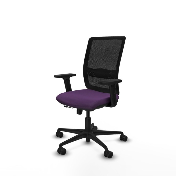 Haches traslack malla negra bali morado brazos 2D base nailon ruedas 65mm nailon