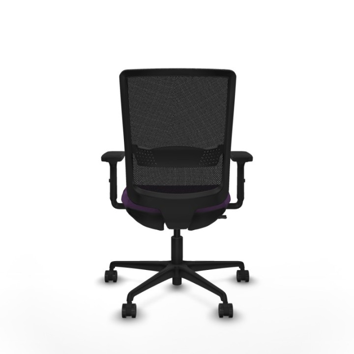 Haches traslack malla negra bali morado brazos 2D base nailon ruedas 65mm nailon