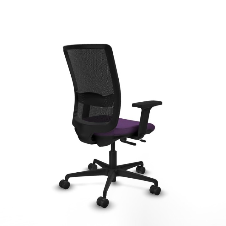 Haches traslack malla negra bali morado brazos 2D base nailon ruedas 65mm nailon