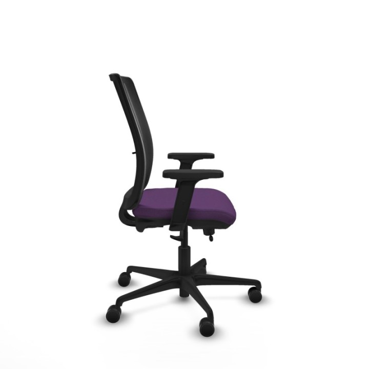 Haches traslack malla negra bali morado brazos 2D base nailon ruedas 65mm nailon